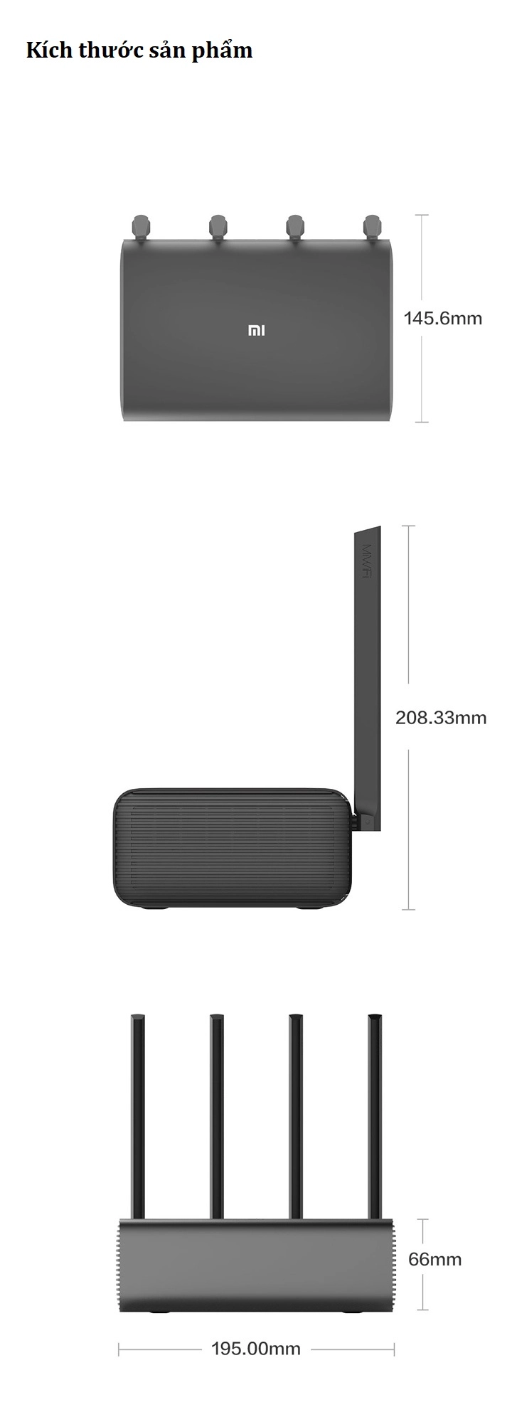 Bộ phát Wifi Xiaomi Router Pro AC2600 (R3P)