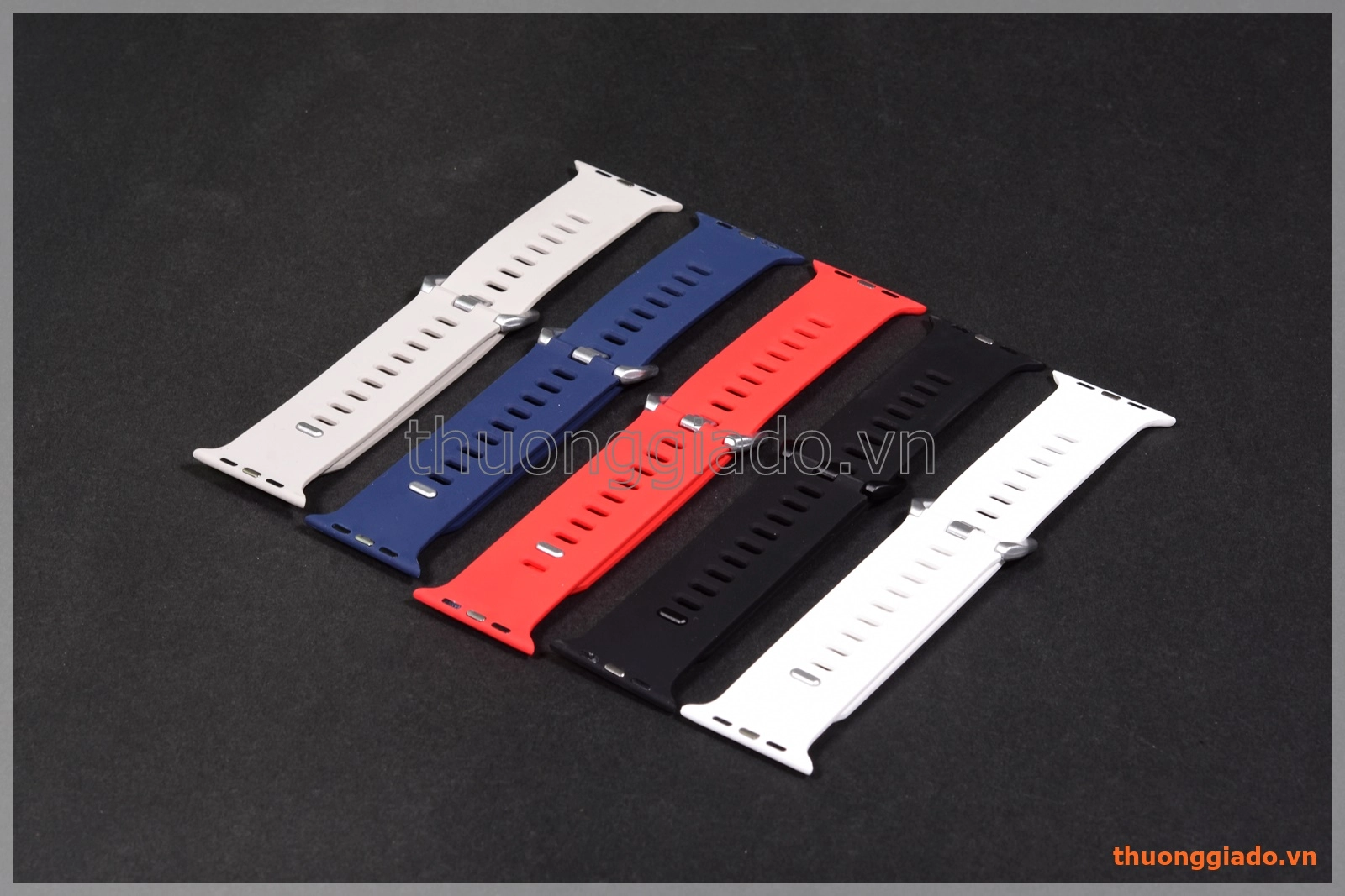 Dây đồng hồ Apple Watch 42mm (dây cao su, phong cách hiện đại, mẫu 1)