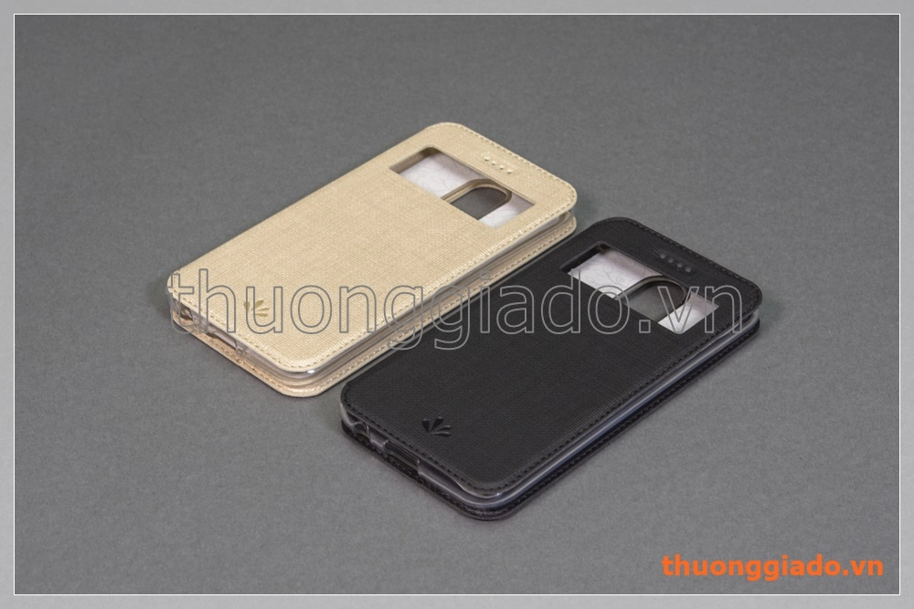 Bao da LG K10 (2017) flip case, hiệu Vili, có cửa sổ view