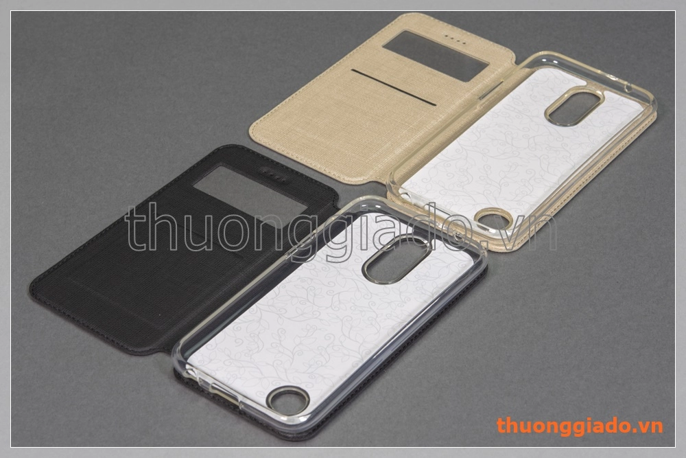 Bao da LG K10 (2017) flip case, hiệu Vili, có cửa sổ view