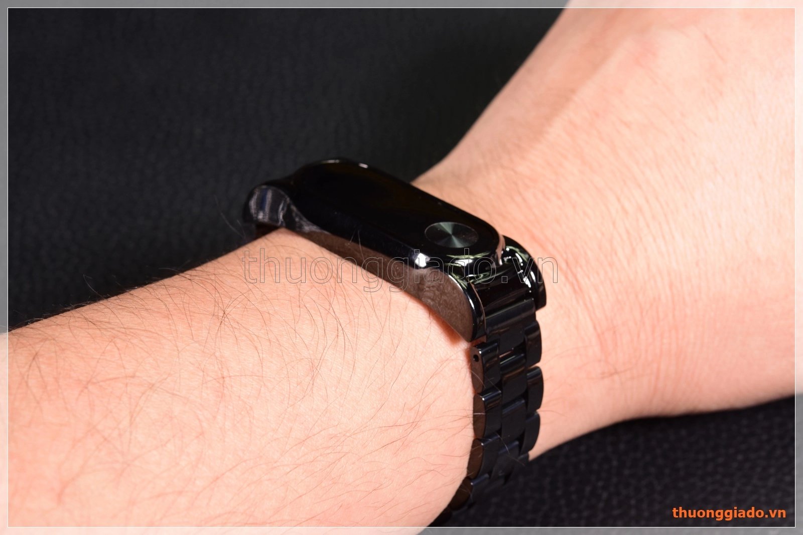 Dây đeo tay Mi Band 2 (thép không gỉ, mẫu 4)