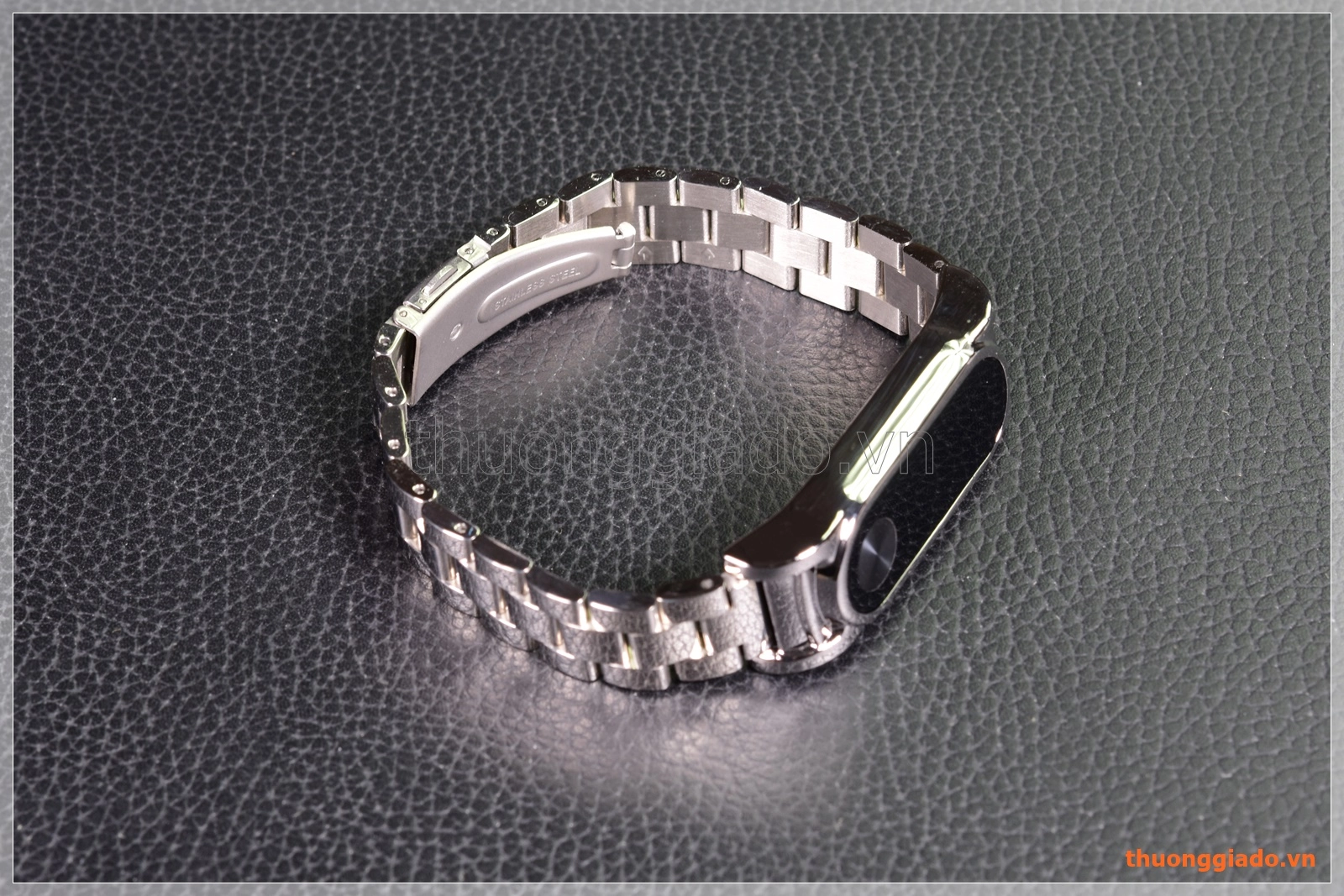 Dây đeo tay Mi Band 2 (thép không gỉ, mẫu 4)