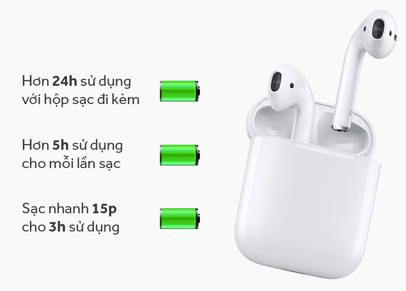 Tai nghe Bluetooth AirPods Apple MMEF2 chính hãng