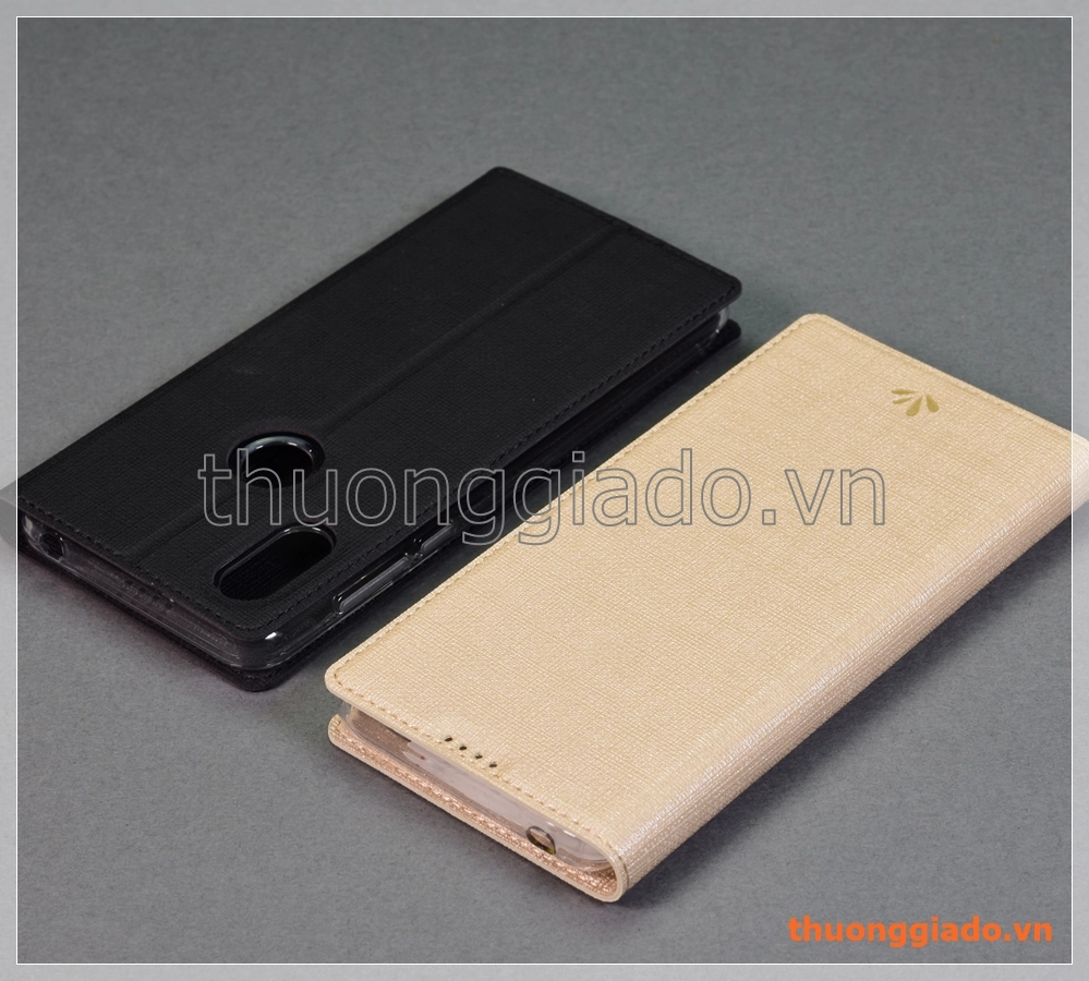 Bao da Mi Mix 3 (6.39"), bao da cầm tay nắp gập mở kiểu flip, hiệu Vili