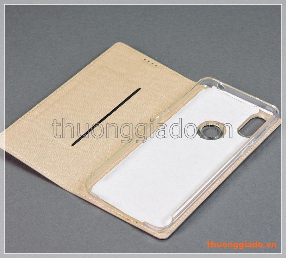 Bao da Mi Mix 3 (6.39"), bao da cầm tay nắp gập mở kiểu flip, hiệu Vili