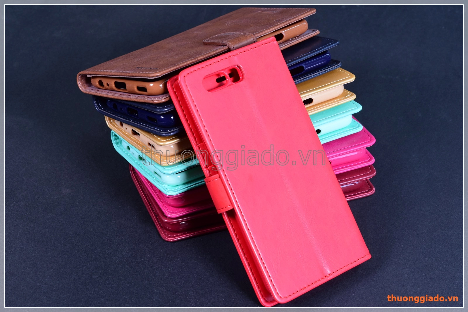 Bao da flip cover Huawei P10 (5.1"), hiệu GOOSPERY/ BLUE MOOM