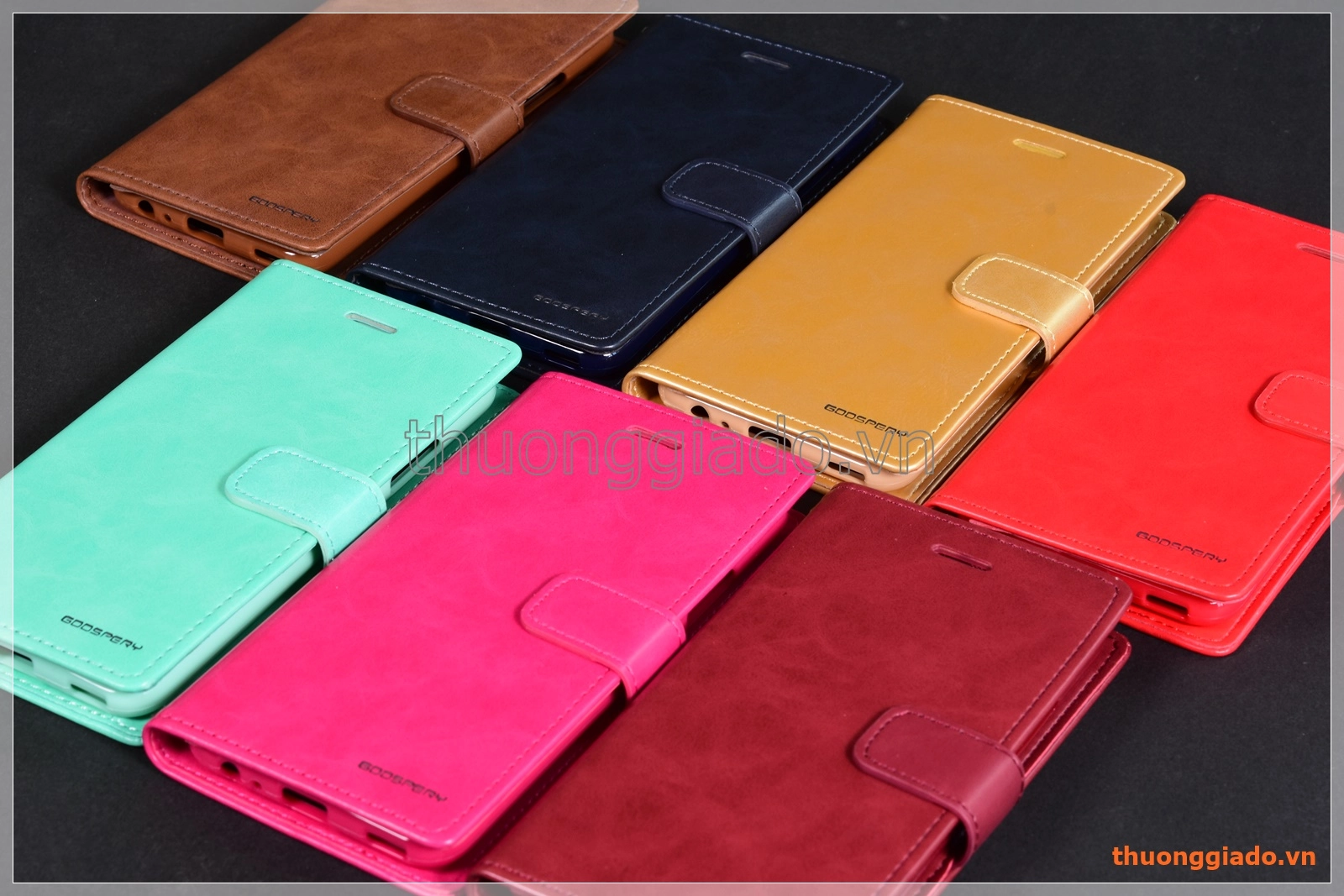 Bao da flip cover Huawei P10 (5.1"), hiệu GOOSPERY/ BLUE MOOM