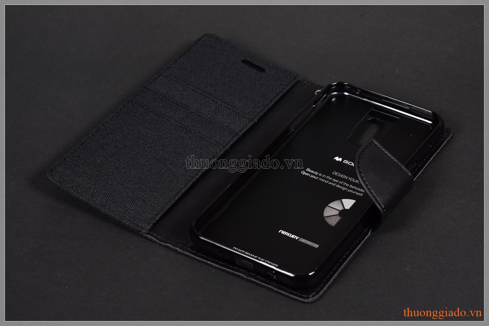 Bao da thời trang Samsung J7 Plus/ C710 (ngoài bọc vải hiệu GOOSPERY, CANVAS DIARY) Bao da thời trang Samsung J7 Plus/ C710 (ngoài bọc vải hiệu GOOSPERY, CANVAS DIARY)