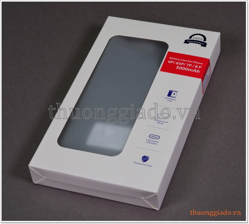 Pin dự phòng iPhone 7 Plus, iPhone 6S Plus, iPhone 8 Plus kiêm ốp lưng bảo vệ, 5000mAh Pin dự phòng iPhone 7 Plus, iPhone 6S Plus, iPhone 8 Plus kiêm ốp lưng bảo vệ, 5000mAh