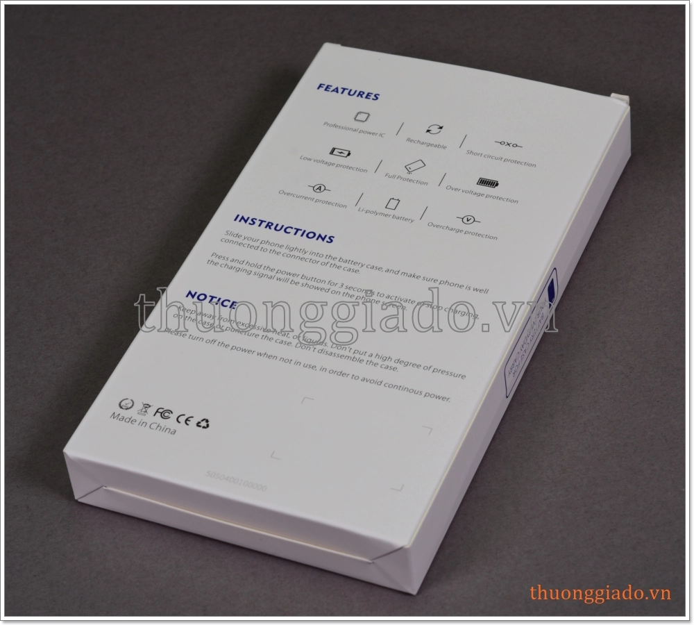 Pin dự phòng iPhone 7 Plus, iPhone 6S Plus, iPhone 8 Plus kiêm ốp lưng bảo vệ, 5000mAh Pin dự phòng iPhone 7 Plus, iPhone 6S Plus, iPhone 8 Plus kiêm ốp lưng bảo vệ, 5000mAh