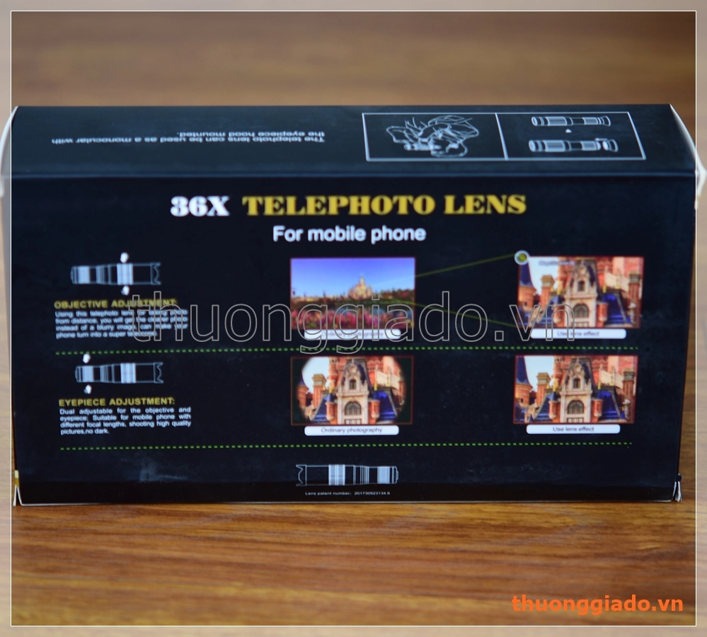 Ống nhòm kiêm lens chụp ảnh telephoto zoom 36X cho điện thoại Ống nhòm kiêm lens chụp ảnh telephoto zoom 36X cho điện thoại