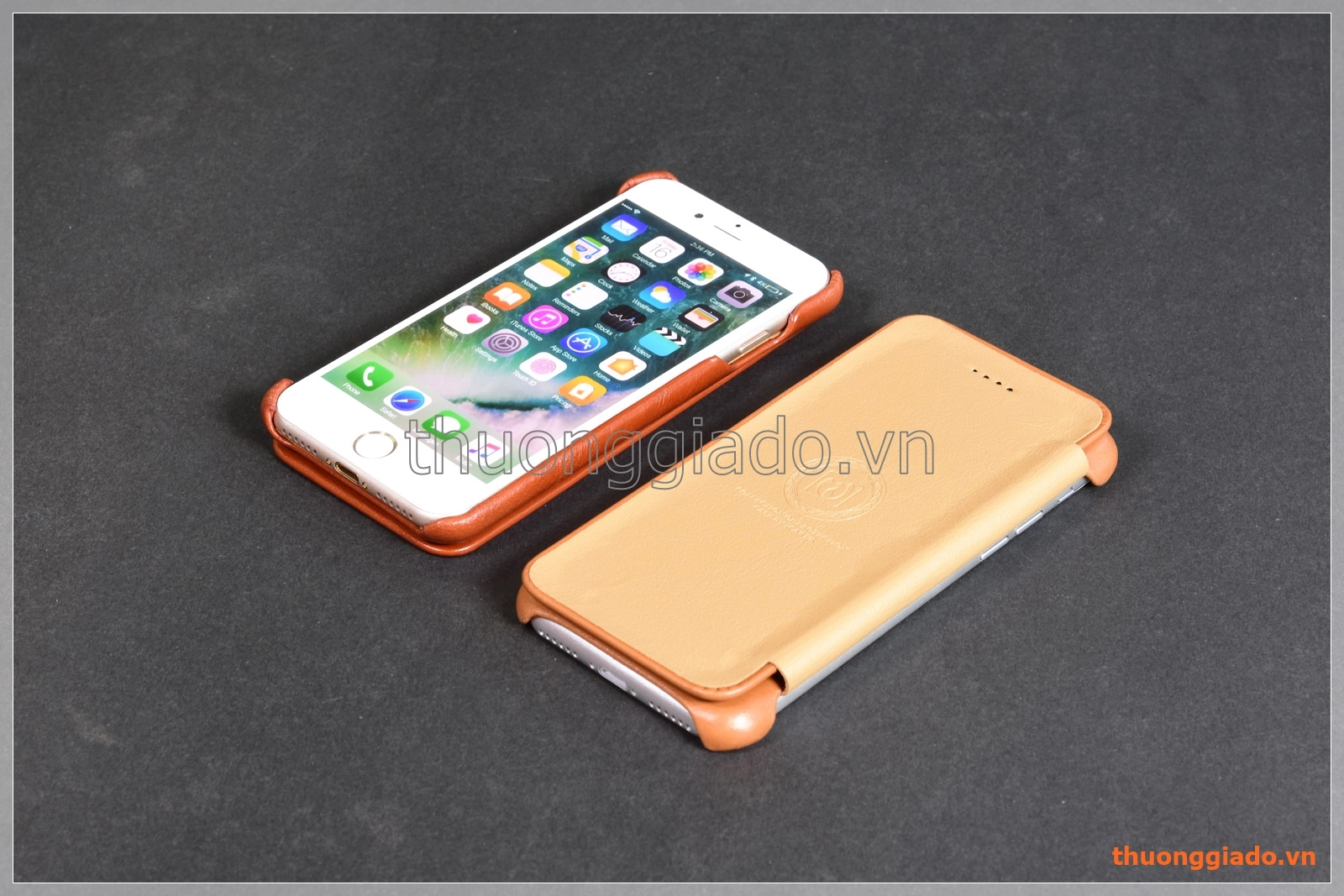 Bao da cầm tay iPhone 8 (4.7"), iPhone 7 (4.7"), hiệu Icarer, da mịn