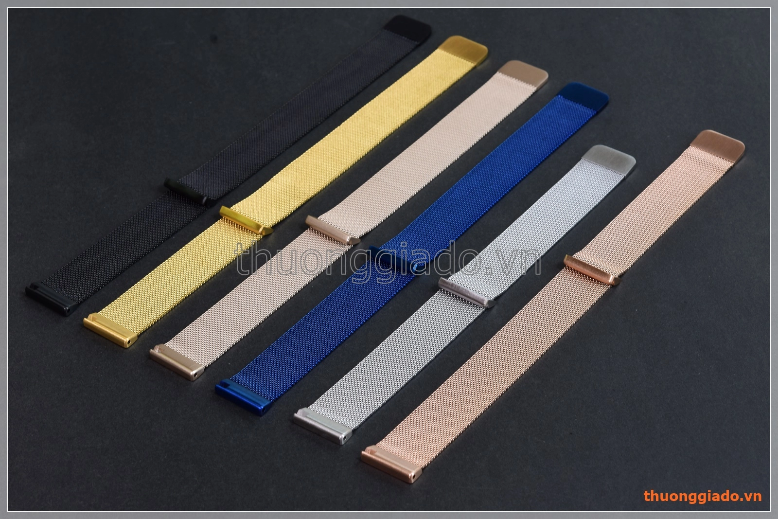 Dây đồng hồ Fitbit Versa (dây lưới thép mắt siêu nhỏ)