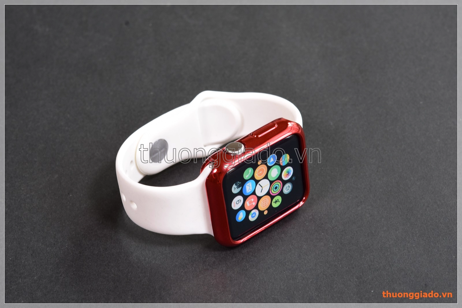 Ốp viền silicone Apple Watch 42mm màu sắc sáng bóng thời trang
