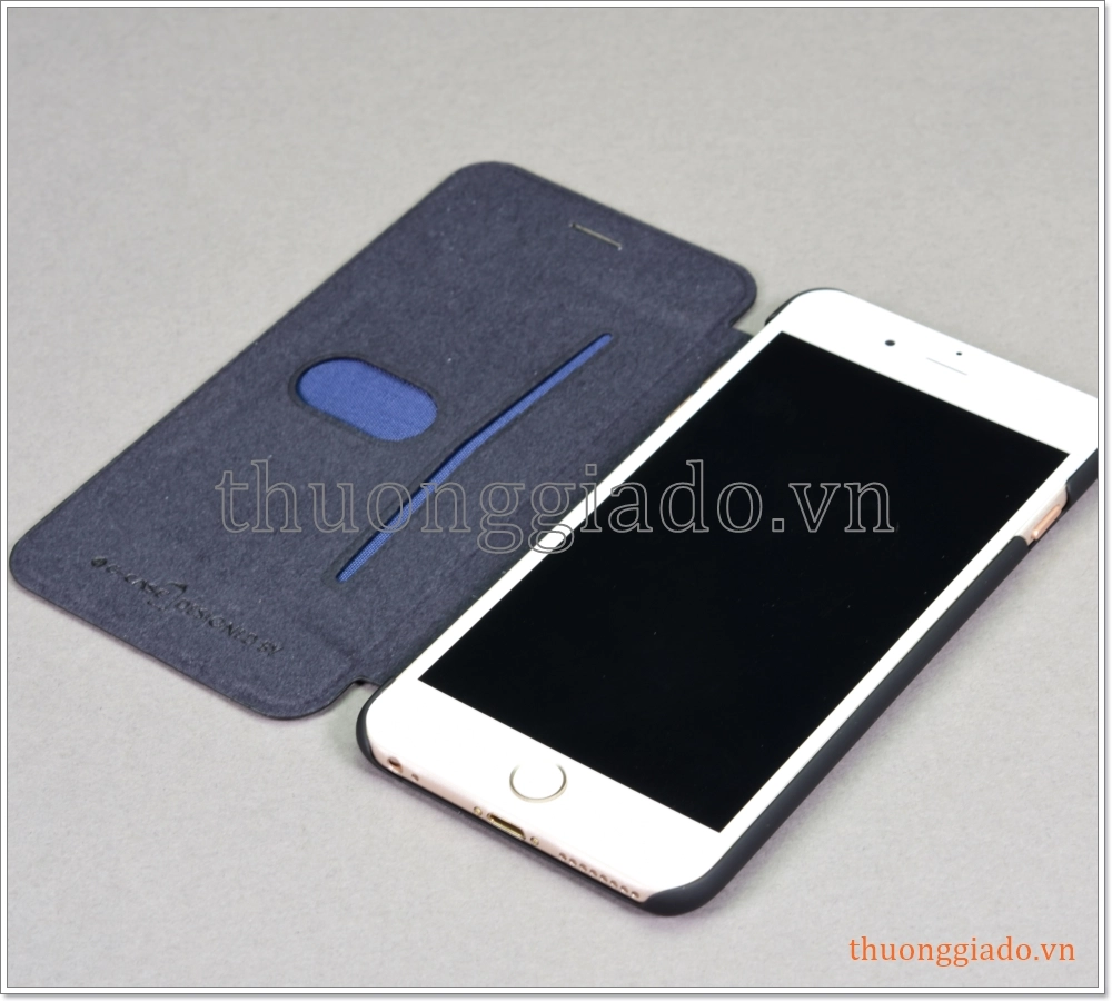 Bao da iPhone 6 Plus, bao da cầm tay, nắp gập mở, hiệu G-CASE, Business Series