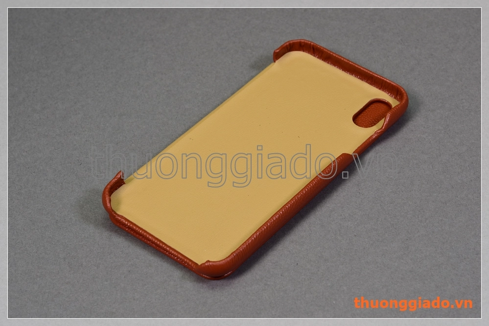 Bao da cầm tay iPhone Xs Max (6.5"), hiệu Xoomz (da bò thật)