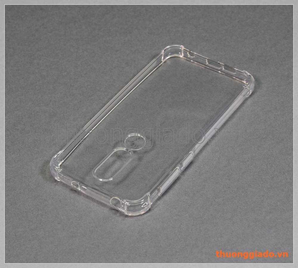 Ốp lưng silicone Nokia X6 (2018), ốp trong suốt chống sốc bốn góc