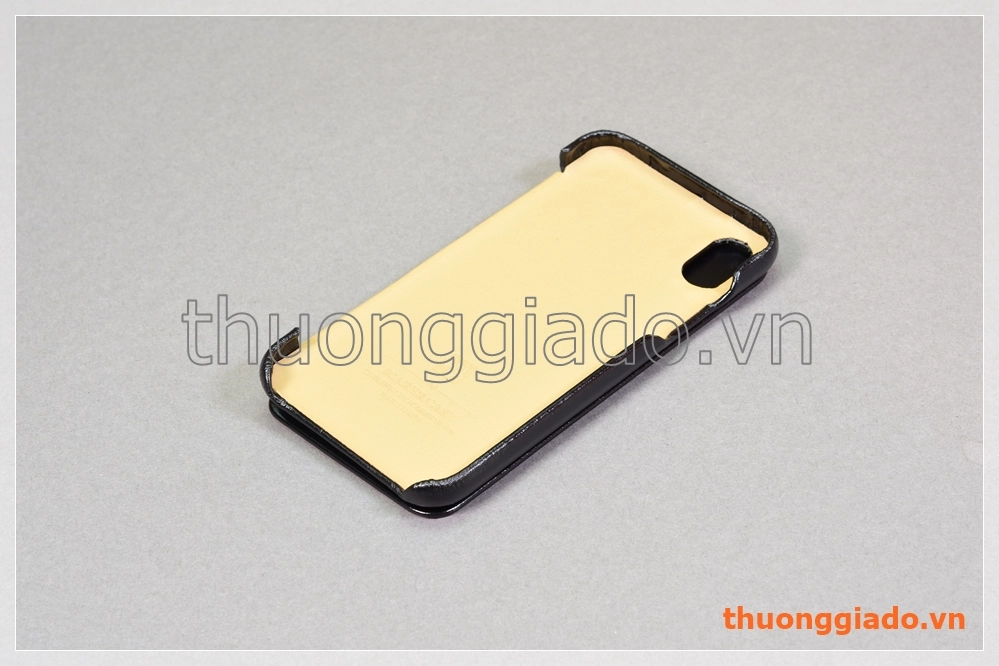 Bao da cầm tay iPhone XR (6.1"), hiệu ICarer, da bò mịn