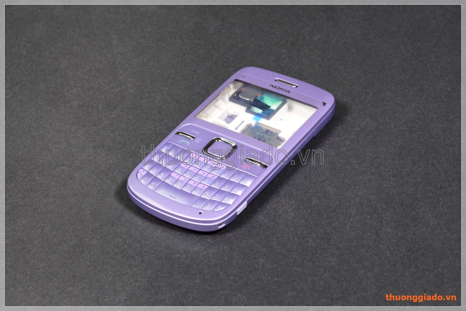 Thay vỏ Nokia C3-00 màu tím, original housing