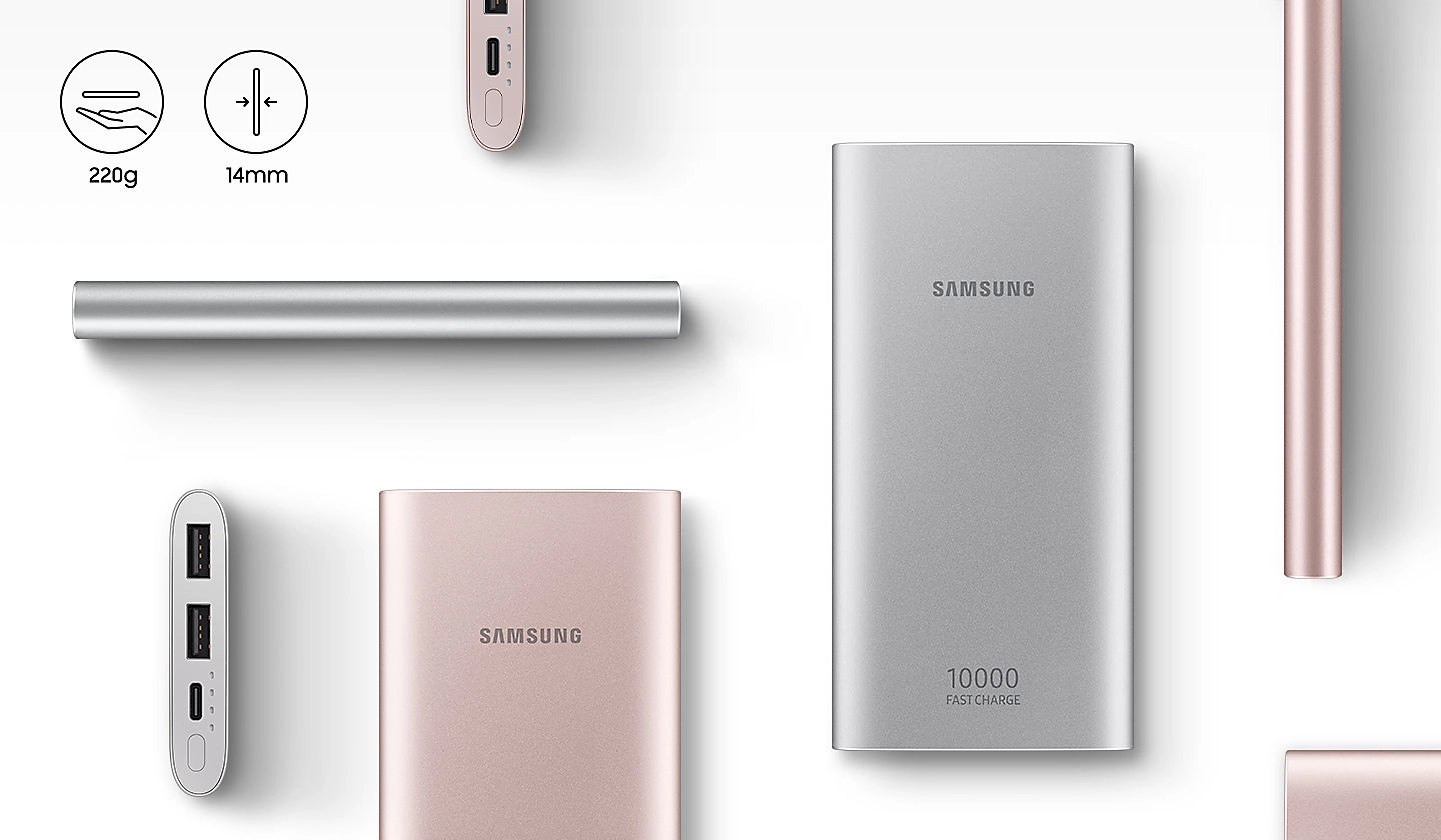 Pin sạc dự phòng Samsung EB-P1100C 10.000mAh Type-C, sạc nhanh AFC và Quick Charge 2.0 Pin sạc dự phòng Samsung EB-P1100C 10.000mAh Type-C, sạc nhanh AFC và Quick Charge 2.0