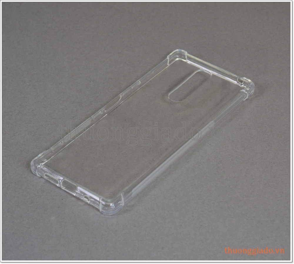 Ốp lưng silicone Sony Xperia 1, ốp dẻo trong suốt chống sốc 4 góc
