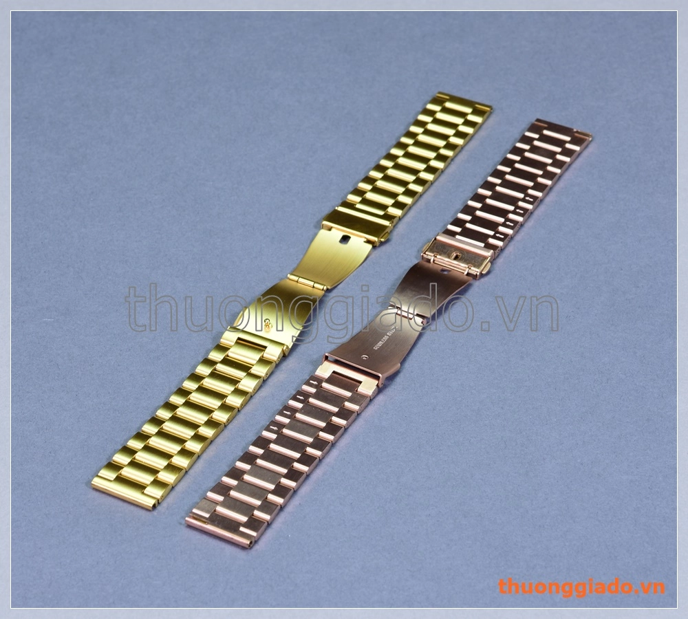 Dây đồng hồ (23mm) Fitbit Blaze (thép không gỉ, một hàng 3 mắt)