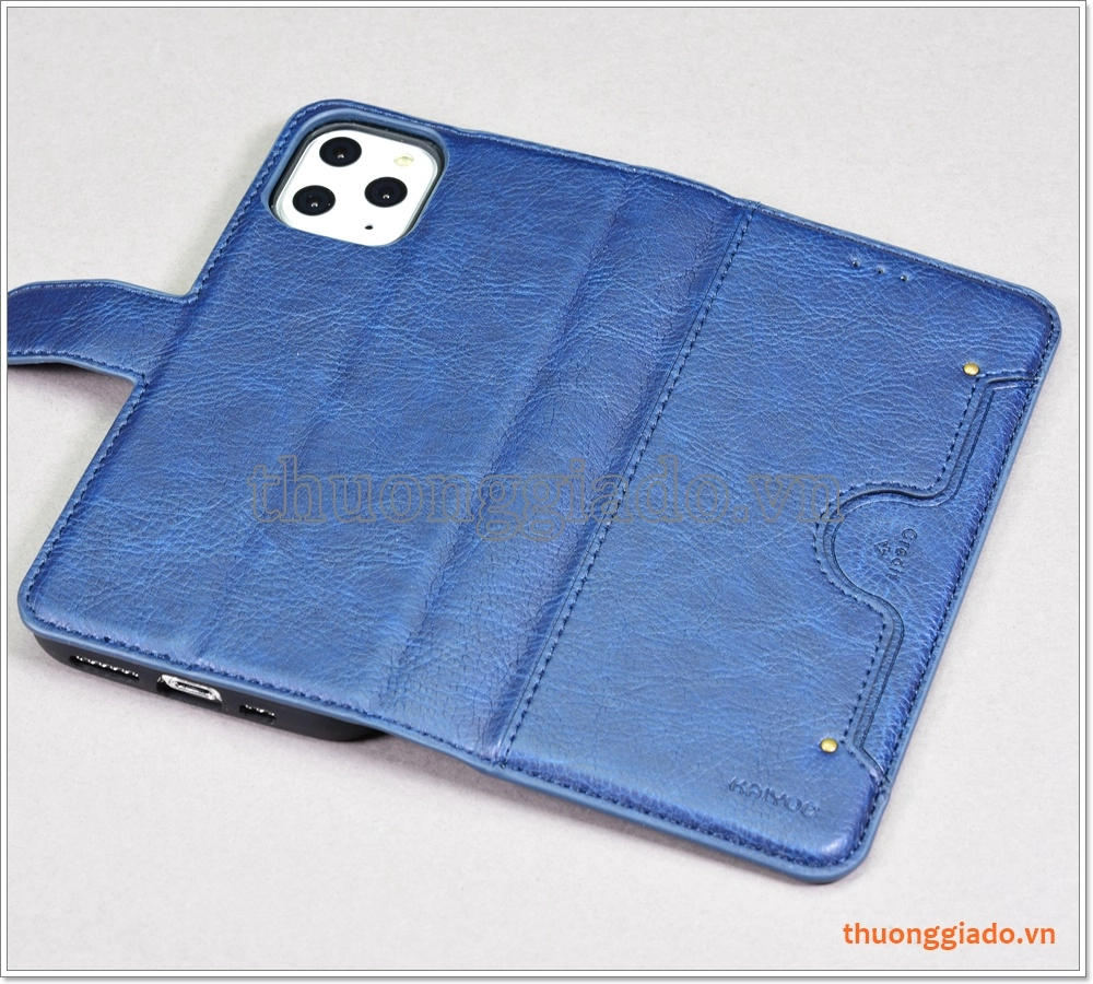 Bao da iPhone 11 Pro (5.8 inch), Bao da cầm tay, chất liệu da bò, hiệu Kaiyue Bao da iPhone 11 Pro (5.8 inch), Bao da cầm tay, chất liệu da bò, hiệu Kaiyue