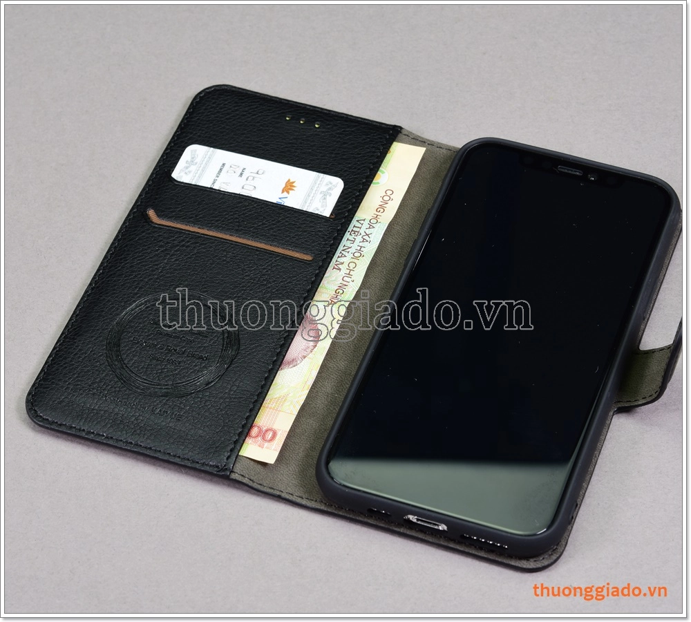 Bao da iPhone 11 Pro (5.8 inch), Bao da cầm tay, chất liệu da bò, hiệu Kaiyue Bao da iPhone 11 Pro (5.8 inch), Bao da cầm tay, chất liệu da bò, hiệu Kaiyue