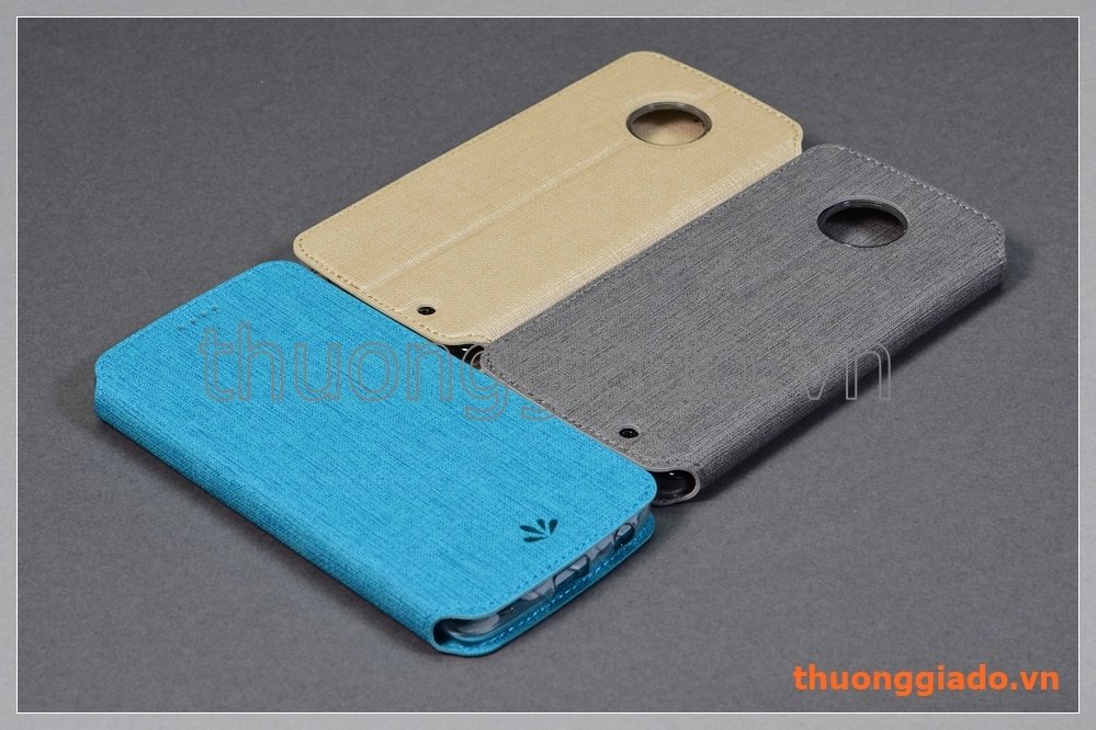 Bao da cầm tay Moto G6 Plus, Motorola flip leather case, hiệu Vili