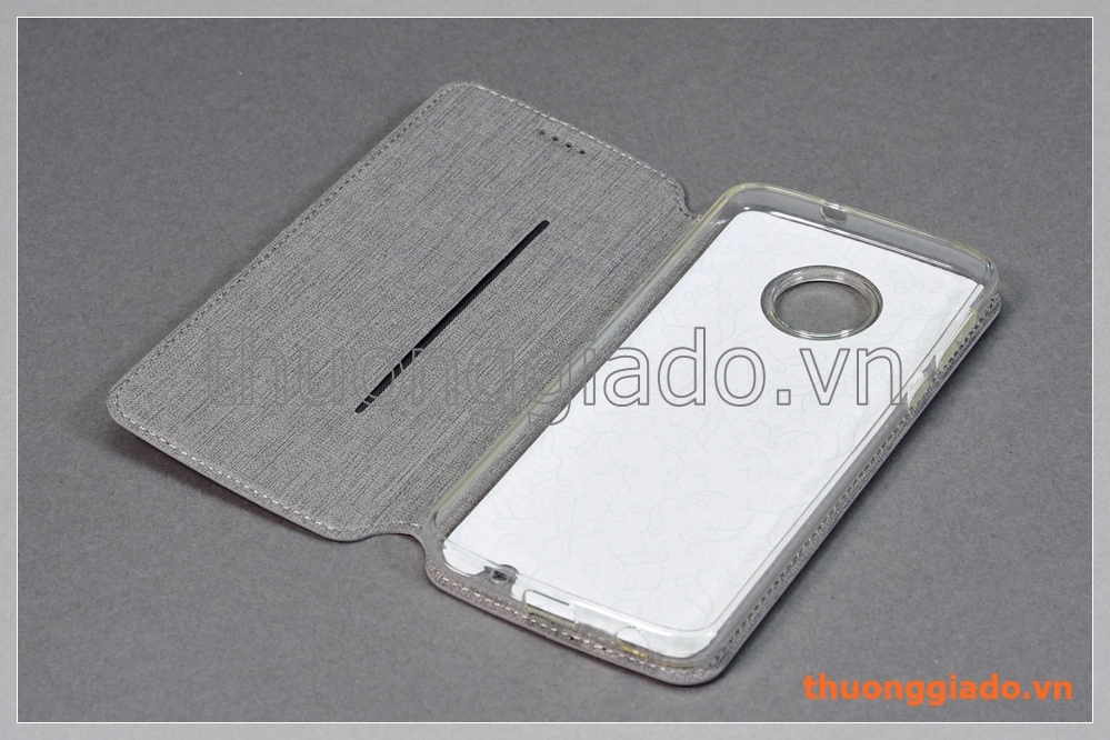 Bao da cầm tay Moto G6 Plus, Motorola flip leather case, hiệu Vili