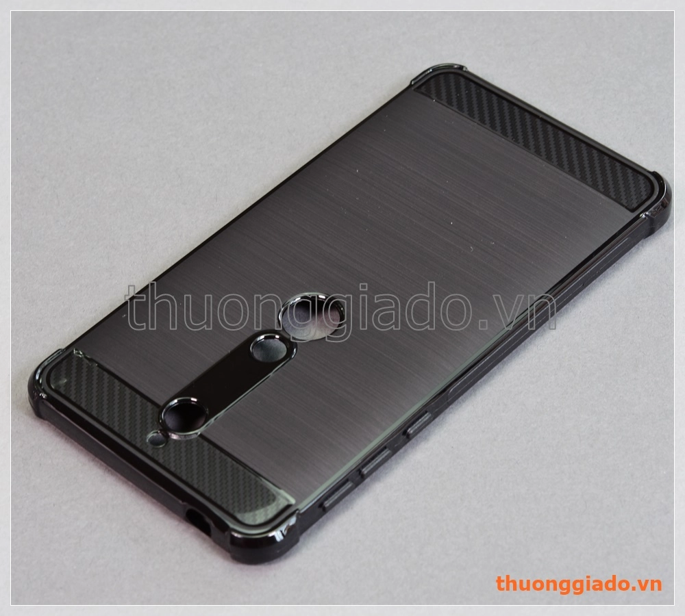 Ốp lưng silicone Nokia 6 (2018), ốp trong suốt chống sốc 4 góc