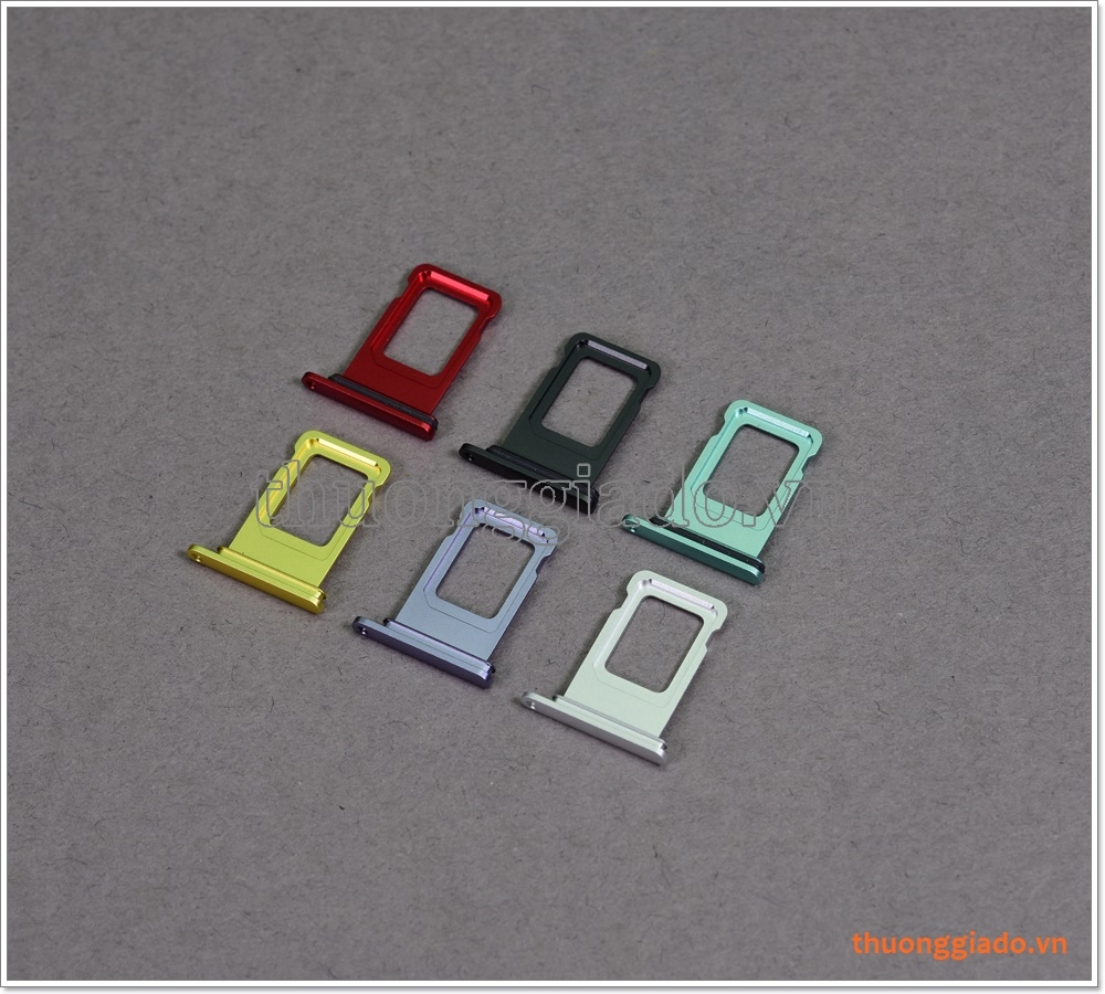 Khay sim iPhone 11 (6.1 inch),bản 2 sim (dual sim),02 ngăn đựng nano sim