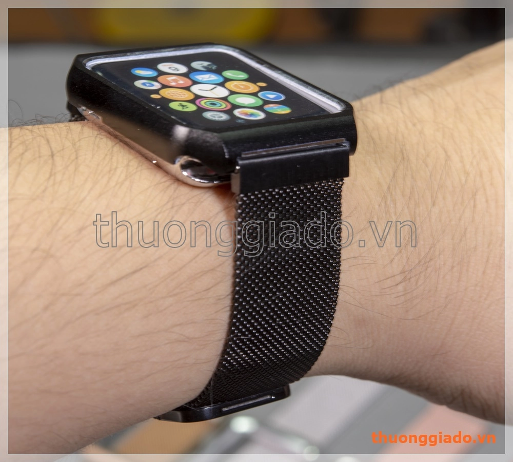 Dây đồng hồ Apple Watch 42mm (dây lưới thép kèm ốp nhôm, khóa hít nam châm) Dây đồng hồ Apple Watch 42mm (dây lưới thép kèm ốp nhôm, khóa hít nam châm)