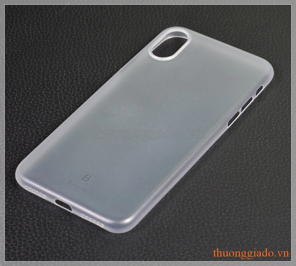 Vỏ ốp nhựa siêu mỏng iPhone X (5.8"), hiệu Baseus, Wing case