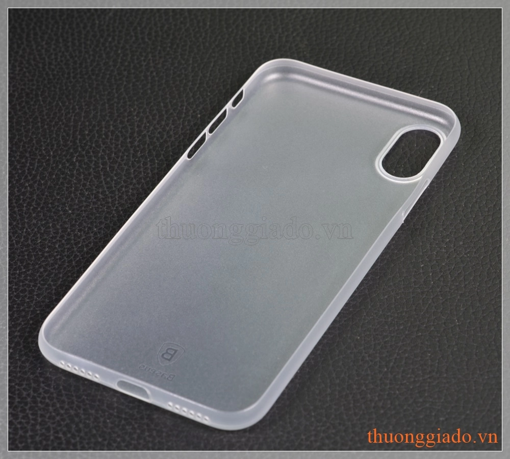 Vỏ ốp nhựa siêu mỏng iPhone X (5.8"), hiệu Baseus, Wing case