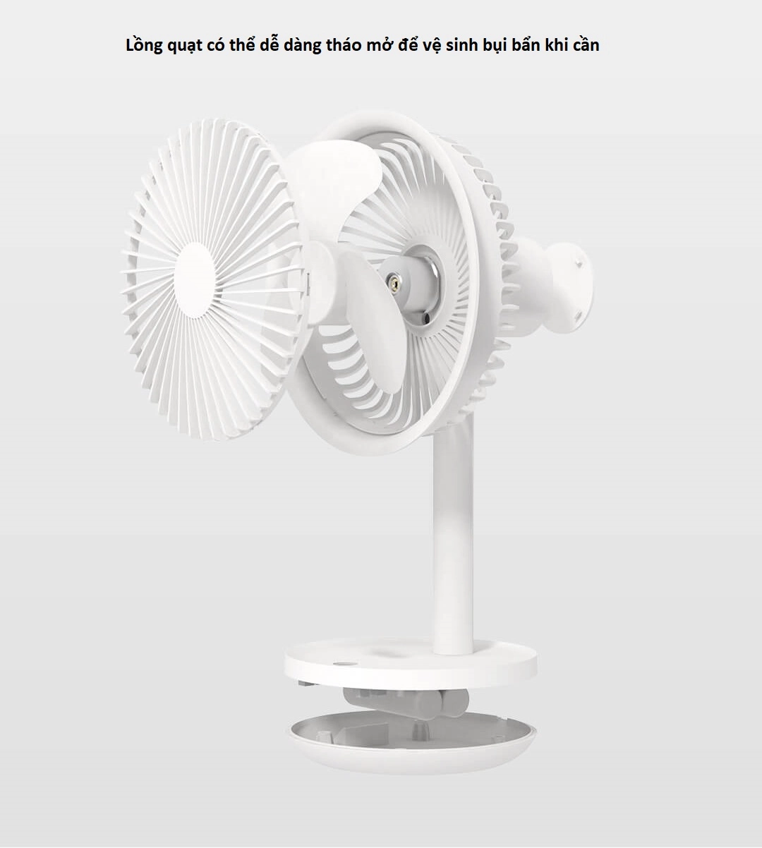 Quạt bàn mini tích điên SOLOVE F5 (Xiaomi phần phối)