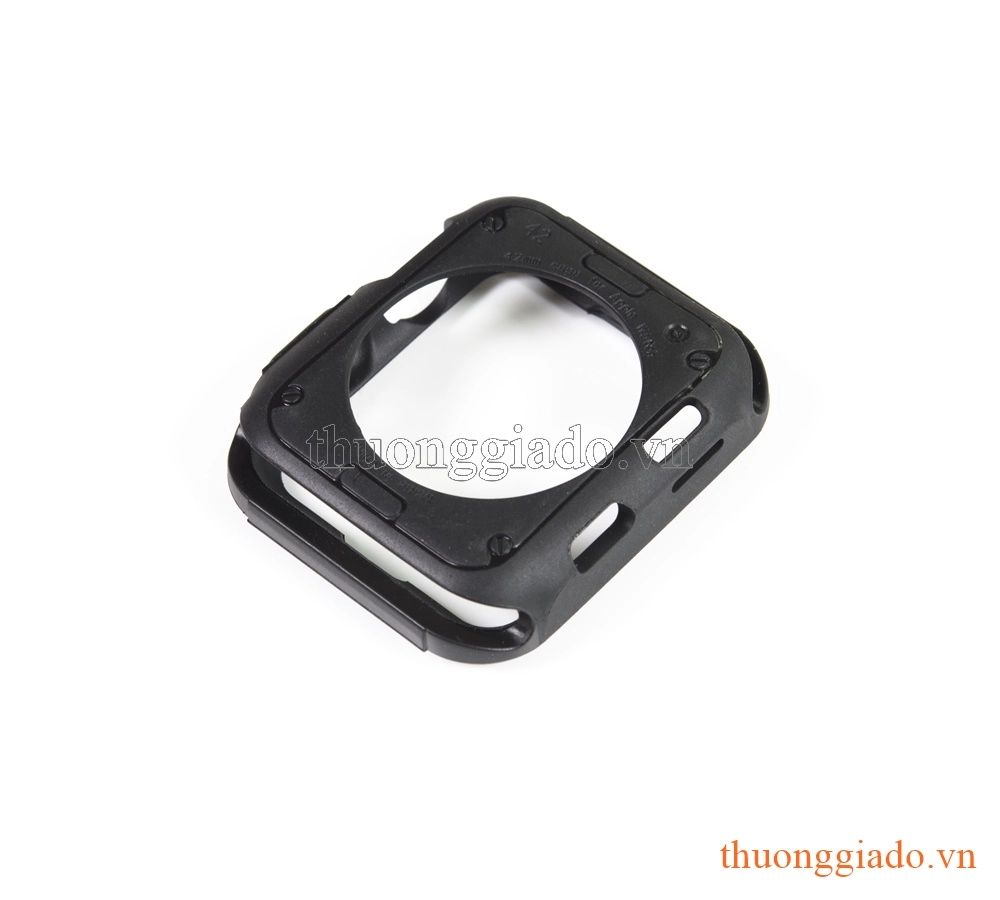 Ốp vành viền Apple Watch 42mm (thế hệ 1/2/3)  màu đen (ốp silicone) Ốp vành viền Apple Watch 42mm (thế hệ 1/2/3)  màu đen (ốp silicone)