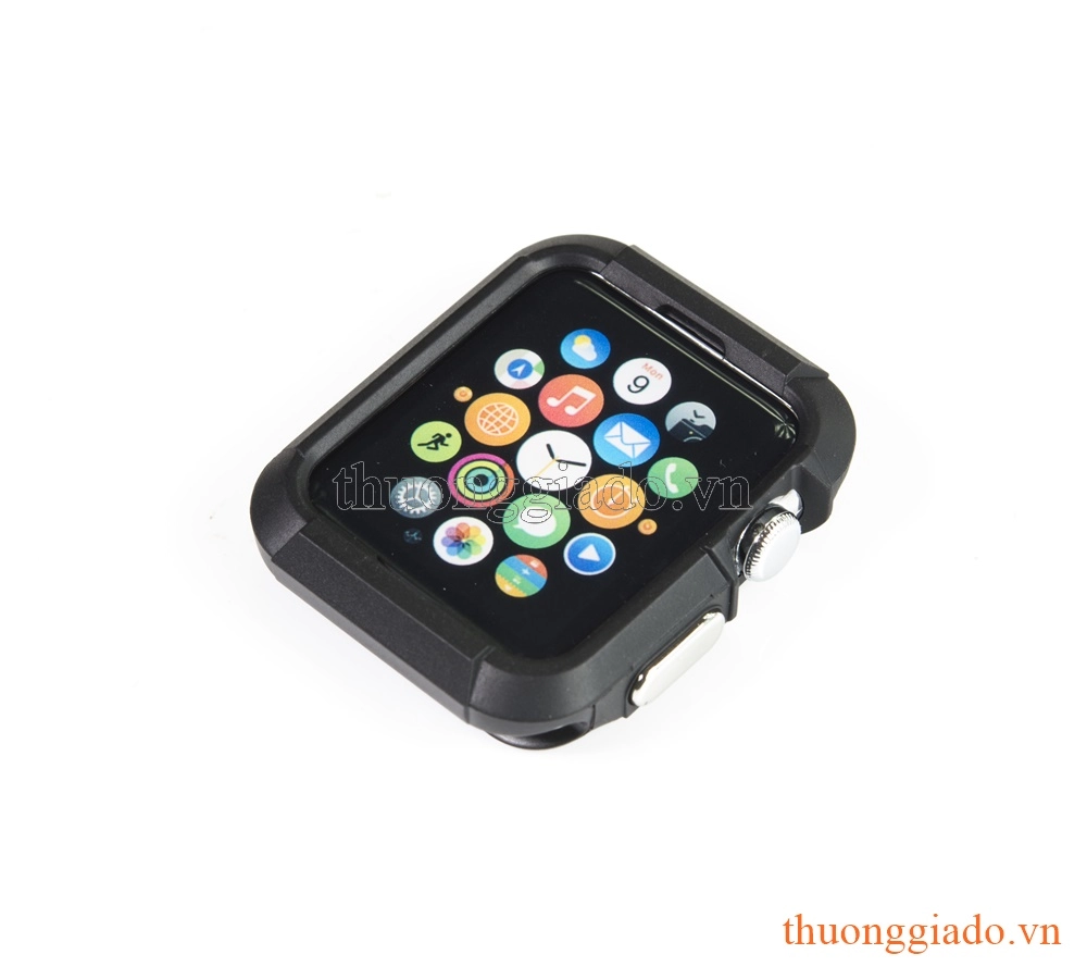 Ốp vành viền Apple Watch 42mm (thế hệ 1/2/3)  màu đen (ốp silicone) Ốp vành viền Apple Watch 42mm (thế hệ 1/2/3)  màu đen (ốp silicone)