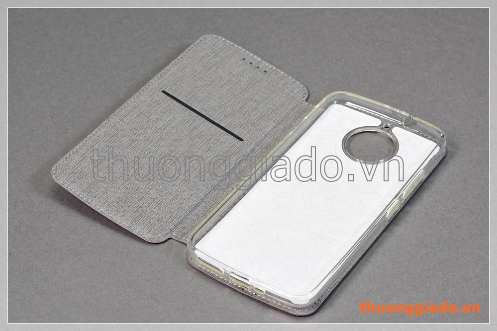 Bao da cầm tay Moto G5s, Motorola flip leather case, hiệu Vili