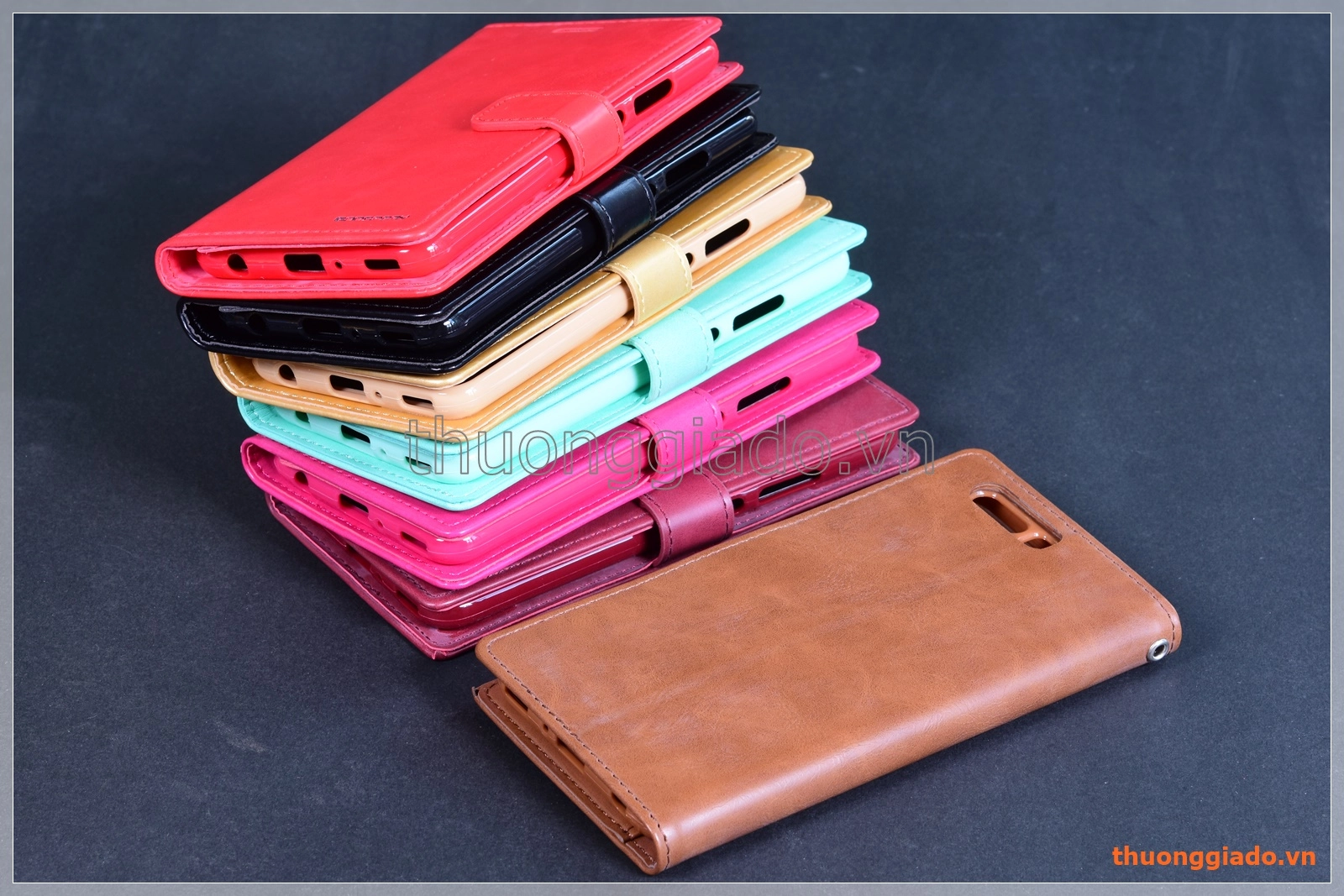 Bao da flip cover Huawei P10 Plus (5.5"), hiệu GOOSPERY/ BLUE MOOM