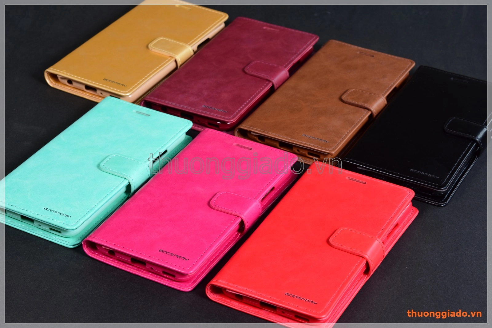 Bao da flip cover Huawei P10 Plus (5.5"), hiệu GOOSPERY/ BLUE MOOM