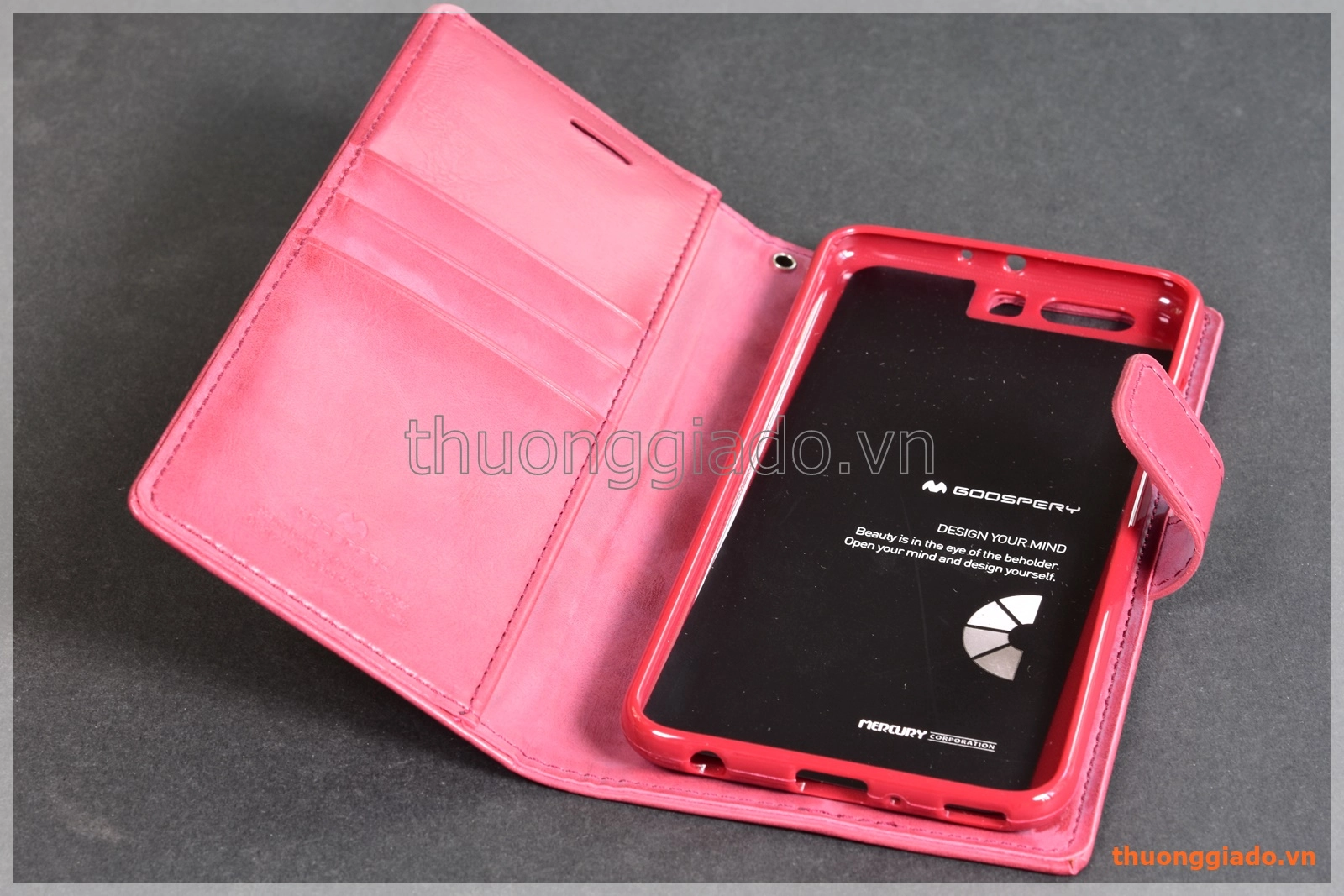 Bao da flip cover Huawei P10 Plus (5.5"), hiệu GOOSPERY/ BLUE MOOM