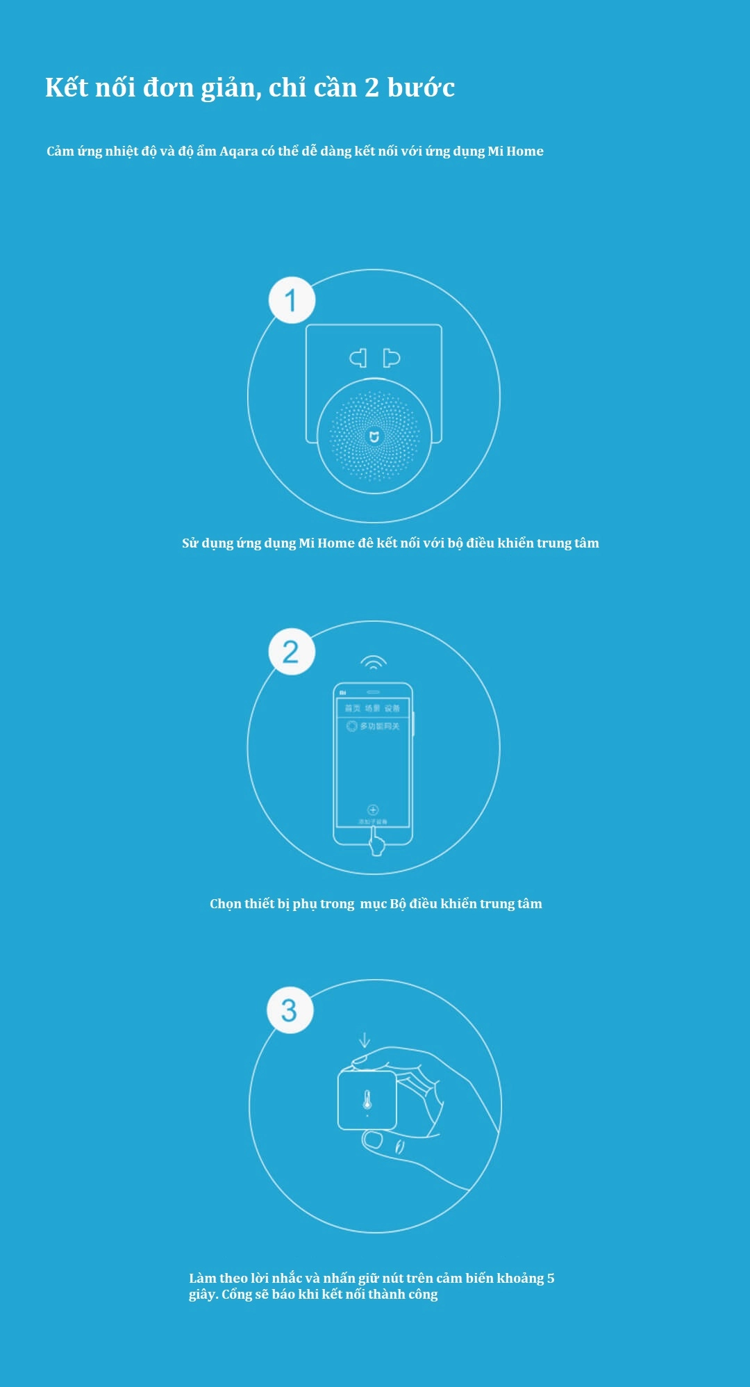 Cảm biến nhiệt độ và độ ẩm Xiaomi Aqara WSDCGQ11LM Cảm biến nhiệt độ và độ ẩm Xiaomi Aqara WSDCGQ11LM