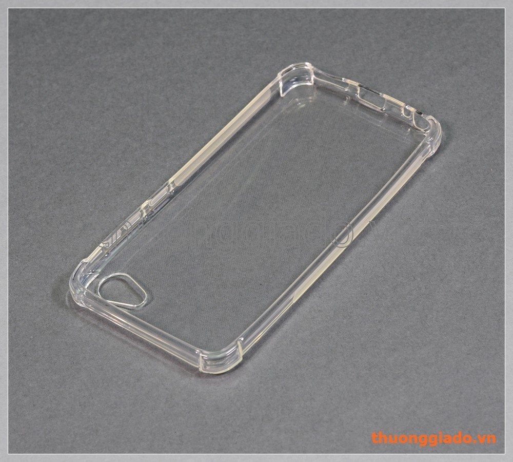 Ốp lưng silicone HTC Desire 12 (5.5"), ốp trong suốt chống sốc bốn góc