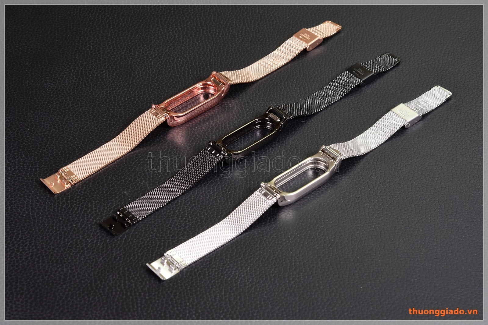 Dây đeo tay Mi Band 2 (thép không gỉ, mắt lưới siêu nhỏ)