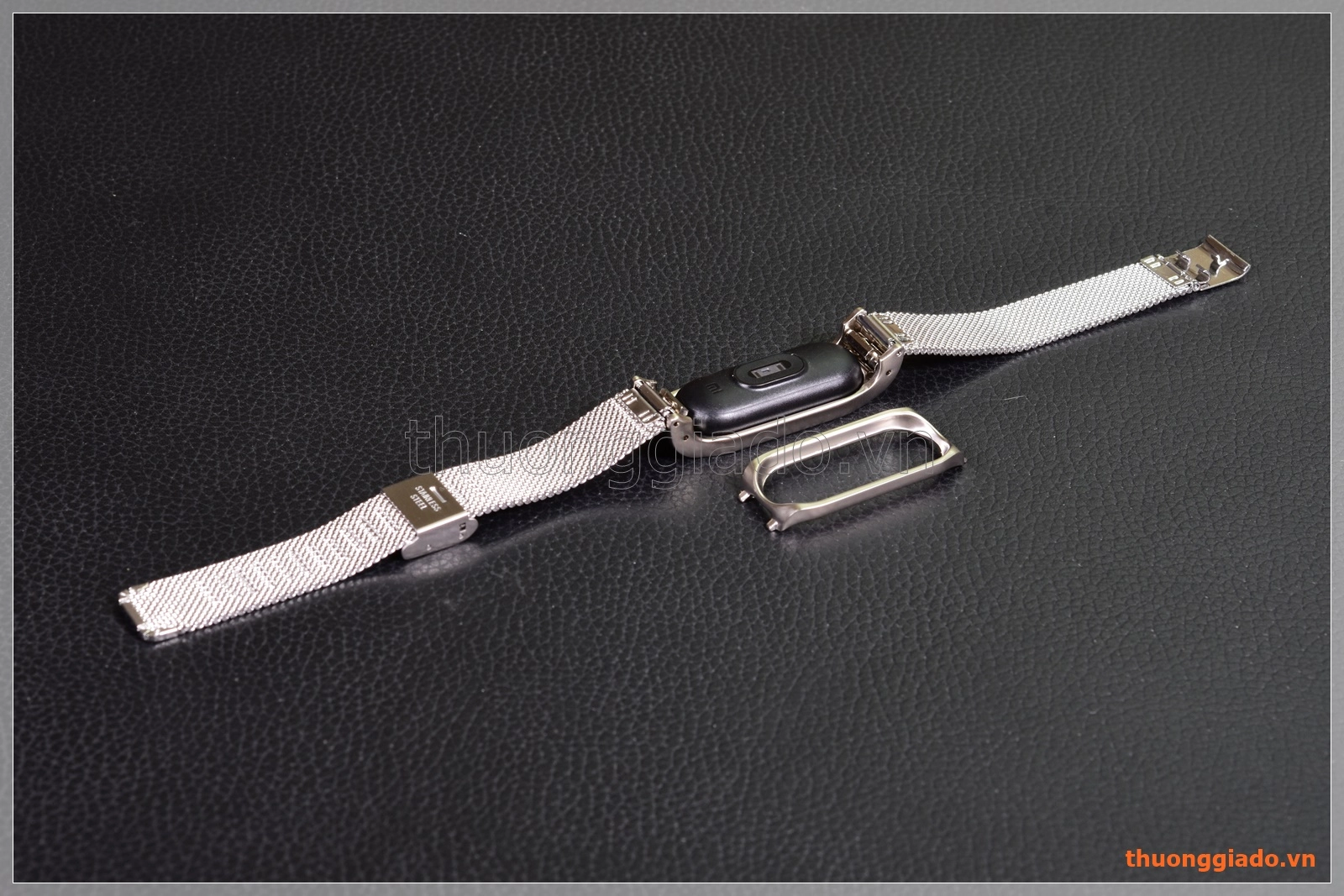 Dây đeo tay Mi Band 2 (thép không gỉ, mắt lưới siêu nhỏ)