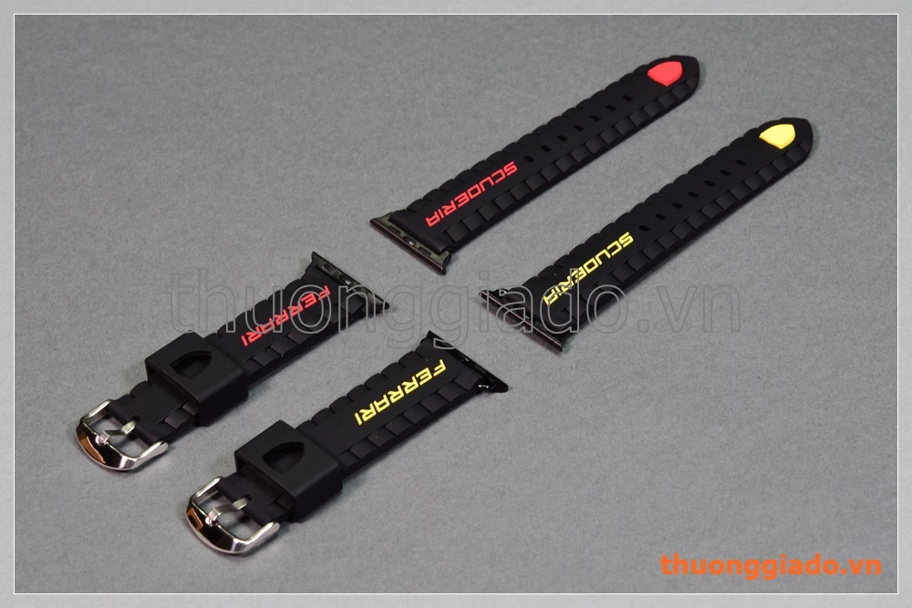 Dây đồng hồ Apple Watch 42mm (Scuderia Ferrari, dây cao su)