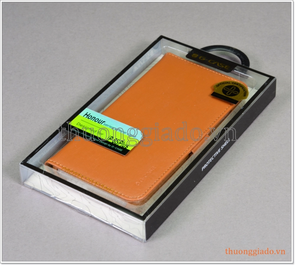 Bao da iPhone 6S Plus, bao da cầm tay, nắp gập mở, hiệu G-CASE, Honour Series