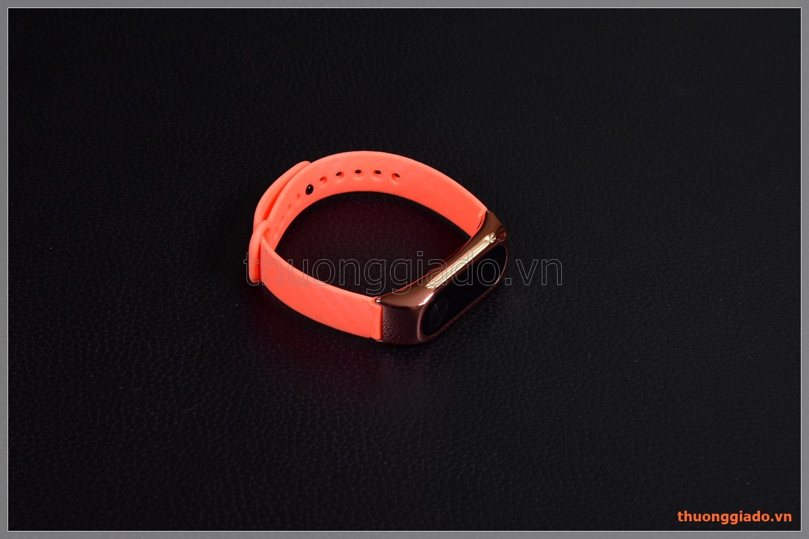 Dây Mi Band 2 (dây cao su, viền hợp kim, mẫu 2)