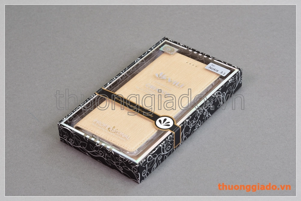Bao da Nokia 3.1 (5.2") flip leather case, hiệu Vili